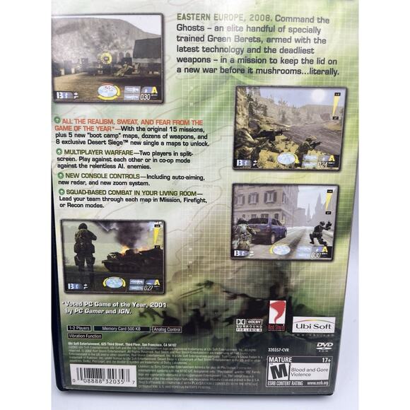 Tom Clancy's Ghost Recon (Sony PlayStation 2, 2002) Complete Tested - Picture 3 of 8